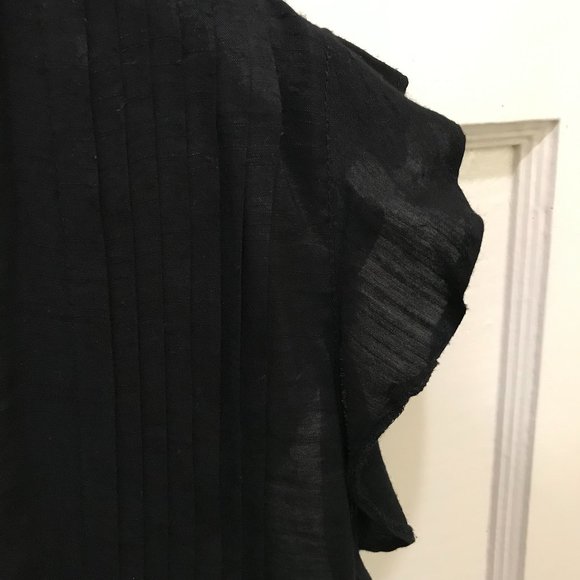 Black V Neck XL Blouse - Picture 7 of 7